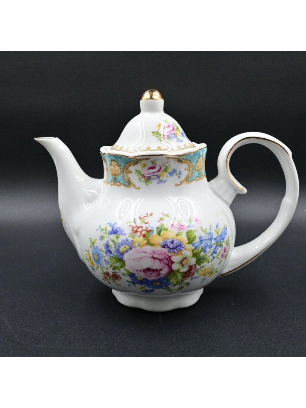 Reflections Vintage J Godinger & Co Floral Porcelain Teapot Vintage